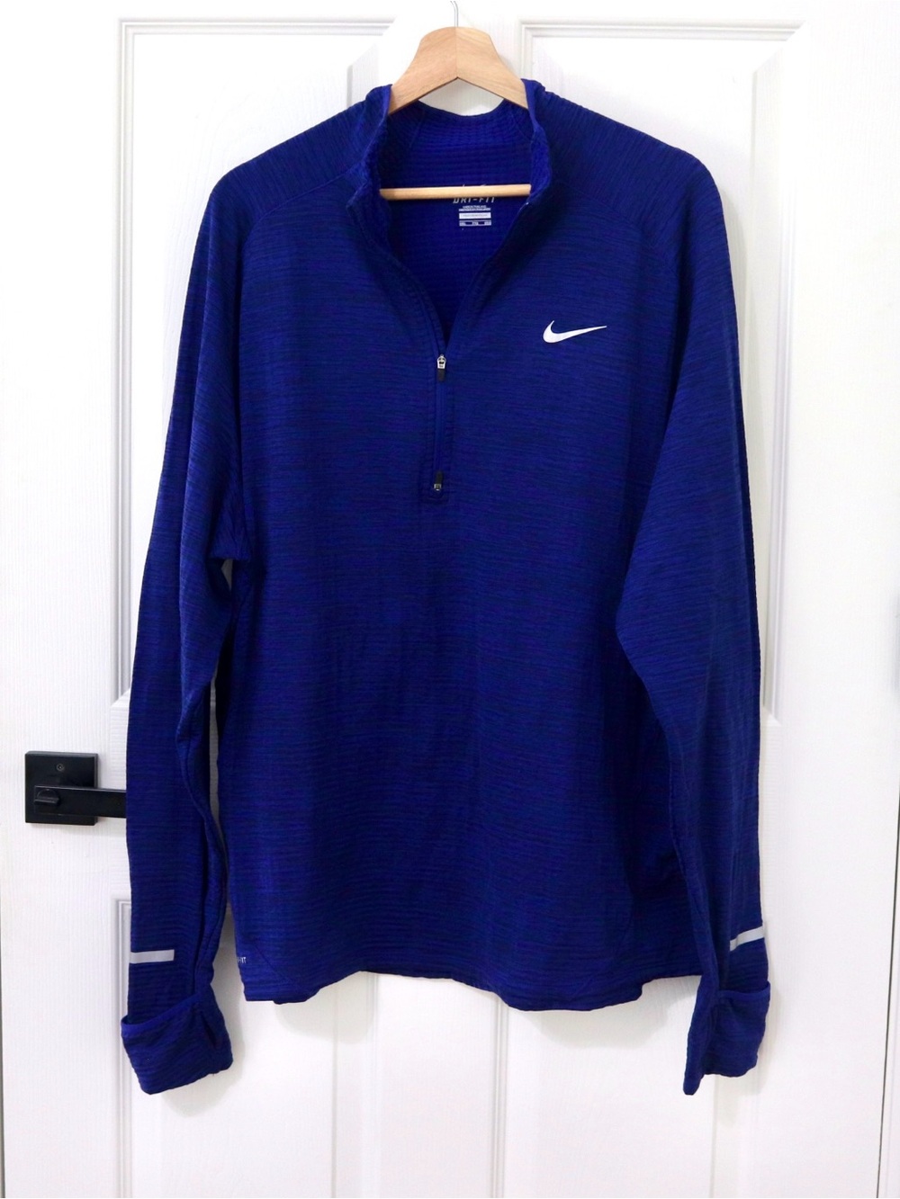 Nike Dry fit, 3/4 zip pull over, lightweight, athletic, breathable, workout